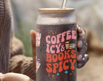 Taza de romance picante para amantes de los libros / Taza de libros para amantes de la obscenidad / Vaso de 16 oz para lectores obscenos / Regalo perfecto de Booktok, Regalo de libros para lectores obscenos