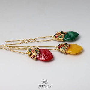 Korean Traditional Gemstone Binyeo – Natural Stone