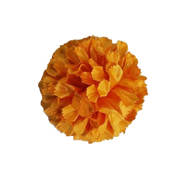 M&S Schmalberg 3.5" Marigold Flower Lapel Brooch Pin