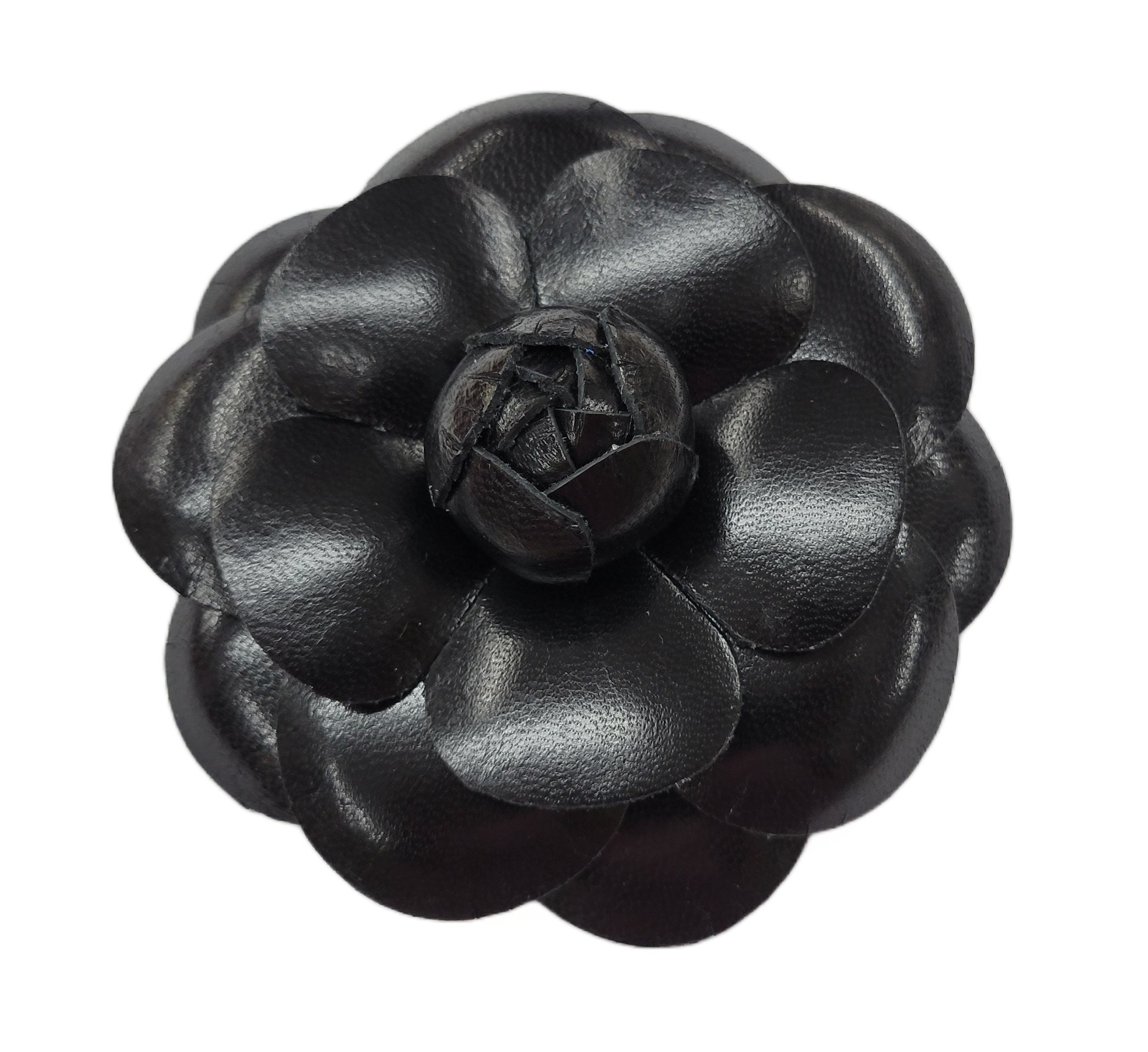 CHANEL Black Elegant camellia  Hair Barrette Chanel Camelia Hair Clip - Etsy main image 4