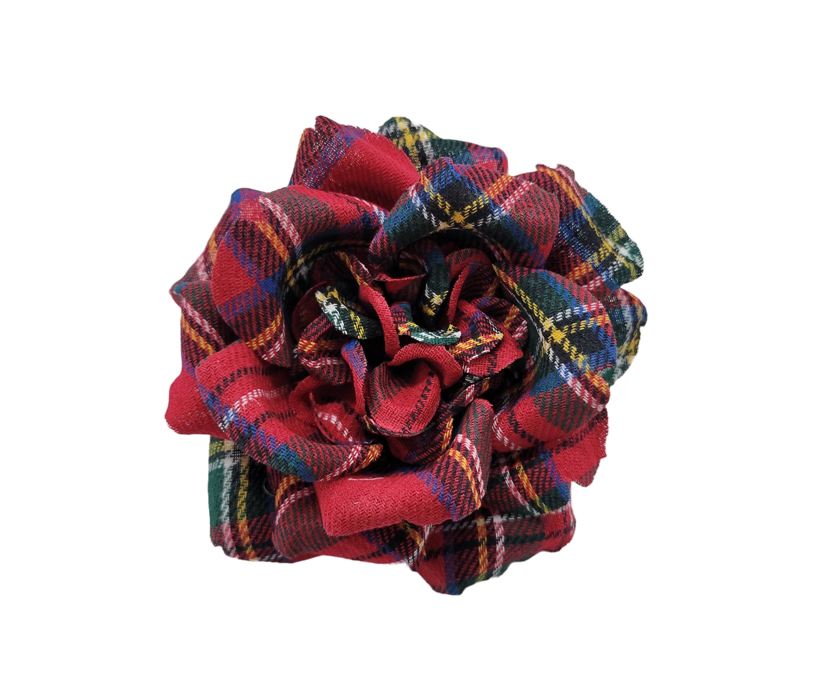 Burton & Burton Ribbon #100 Red Tartan Plaid, 20 Yards