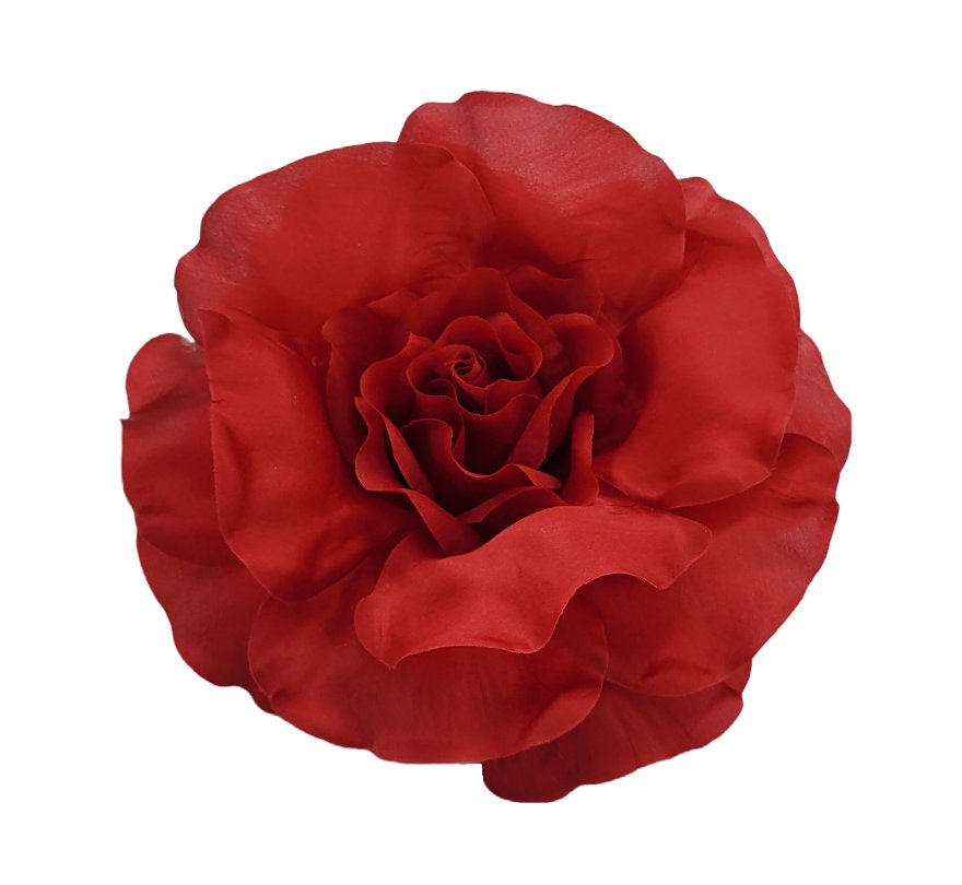 M&S Schmalberg 5 Twisted Rose Millinery Fabric Flower -  UK