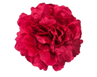 M&S Schmalberg 4.5" Raspberry Pink Gardenia Flower Millinery Fabric Flowers Fashion Accessory Brooch Pin -Outlet Deal-