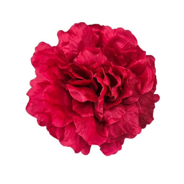 M&S Schmalberg 4.5" Raspberry Pink Gardenia Flower Millinery Fabric Flowers Fashion Accessory Brooch Pin -Outlet Deal-