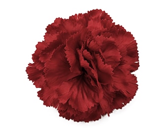 M&S Schmalberg 3.5" Classic Red Carnation Flower Lapel Brooch Pin