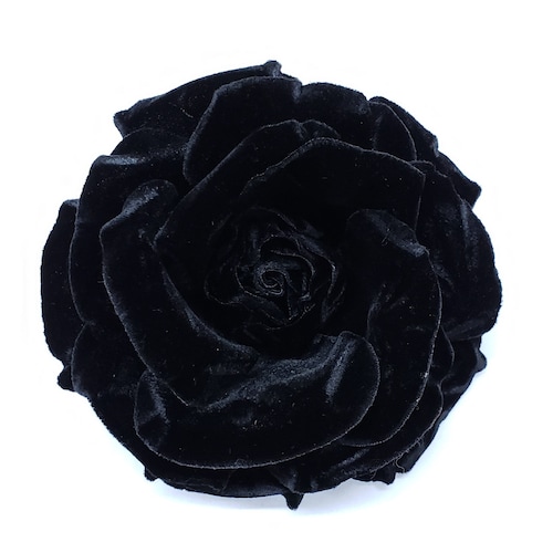 5 Black Velvet Rose Flower Pin Artificial Flower Made | Etsy