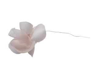M&S Schmalberg 2&quot; Tiny Silk Flower Petal Ties on wire.  Great for mixing and matching. Light Pink