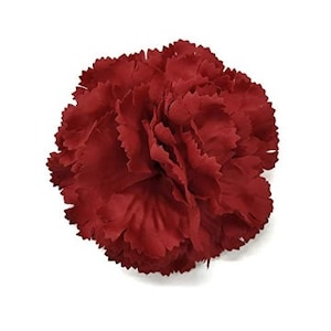 M&S Schmalberg 3.5" Classic Red Carnation Flower Lapel Brooch Pin