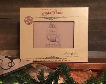 Santa Claus Christmas Picture Frame (Horizontal Opening)