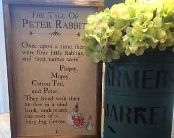 Easter Sign "The Tale of Peter Rabbit" by October Road Designs