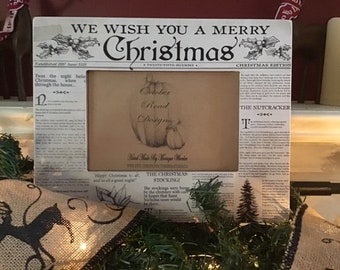 Wish You a Merry Christmas Picture Frame