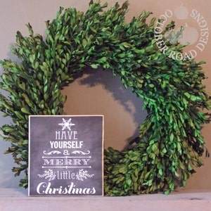 A Merry Little Christmas Sign by October Road Designs