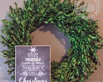 A Merry Little Christmas Sign by October Road Designs
