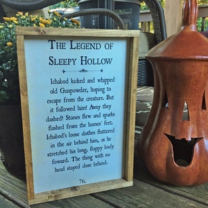 Halloween Sign &quot;The Legend of Sleepy Hollow&quot; by October Road Designs