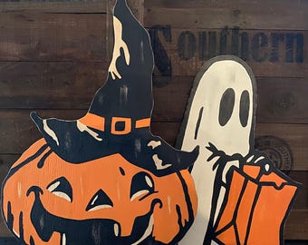 Retro Jack O'Lantern Sign by October Road Designs