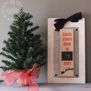 Santa Stops Here Magnet by October Road Designs
