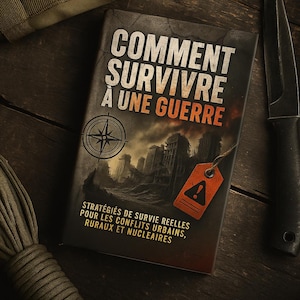 Guide de Survie en Temps de Guerre – PDF à Imprimer | 35 Pages + Bonus | Conflit Urbain, Rural, Nucléaire | Français