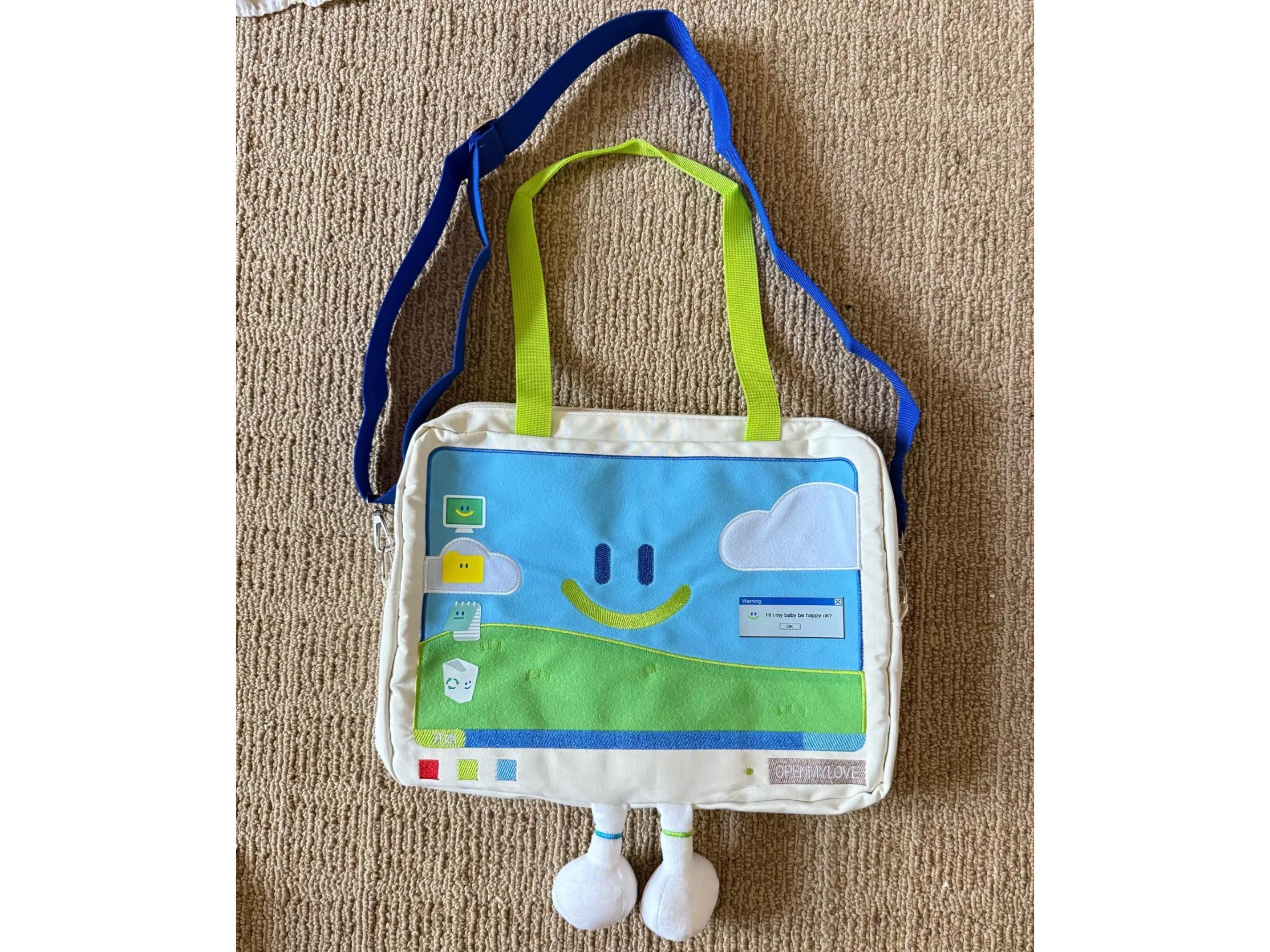 Cute Laptop Shoulder Bag, Funny Shoulder Bag, Large Capacity Kawaii Laptop Bag - Cute Laptop Bags for Women