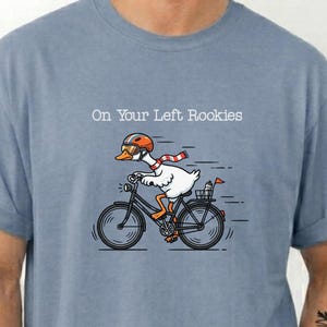 On Your Left Rookies Cycling T-Shirt, Funny Biking Bike Rider Tee