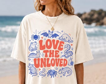 Love The Unloved Shirt, Retro Weird Animal Design Tee, Science Nerd Tee, Bug Lover Gift