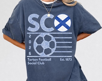 Camiseta retro de fútbol escocés para club social, camiseta a juego para la familia de los 90 de Escocia 2026