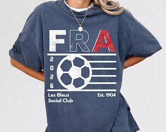 Camiseta retro del Club Social de Les Bleus, camiseta a juego para la familia de la selección francesa de fútbol de los 90 (2026)