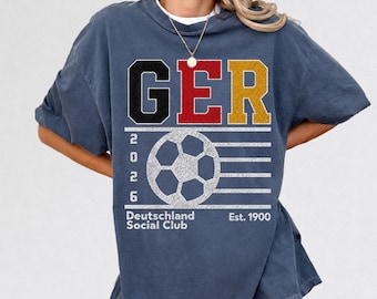 Camiseta retro del Deutschland Social Club, camiseta a juego para la familia de la selección alemana de fútbol de los 90 (2026)