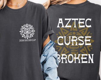 Mexico Soccer Shirt, Soccer Cup 2026 Gameday Aztec Sun T-Shirt