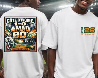 Ivory Coast Soccer Cup 2026 T-Shirt, Côte d’Ivoire Football Tee for Match Day