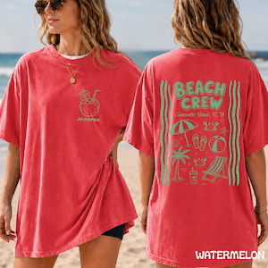 Custom Beach Vacation Group Shirt, Personalized Beach Crew Shirt, Family Trip Summer Vacation Tee image 19