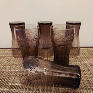 Vintage Coca-Cola Glasses: Libbey Hobble Skirt Drinkware Set of 6
