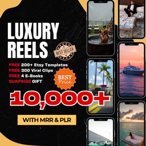 Luxury Lifestyle Viral Reels: MRR Faceless Content (Digital Download