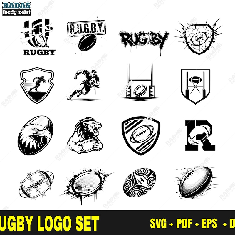 Rugby Logo Design - Etsy