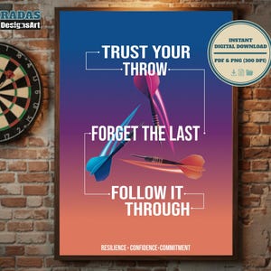 Darts Modern Wall Art | PDF PNG | digital dowload