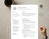 Modern Business Resume Template Word & Docs | Accountant and Financial Analyst CV | Editable Resume for Consultant, Project + Ops Manager