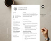 Modern Sales Resume Template Word & Google Docs | Sales Representative CV | Editable Account Manager Resume for Job Applications