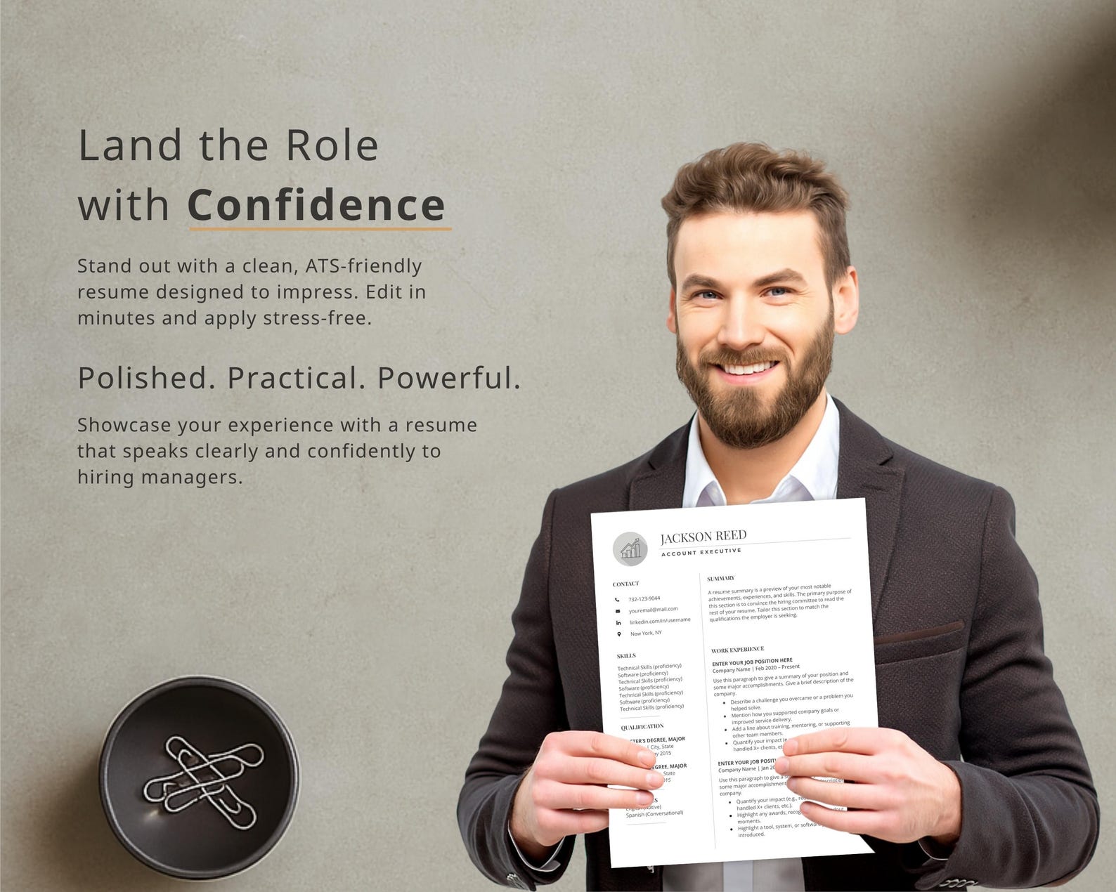 Modern Sales Resume Template Word - Il 1588xN.7041166655 Rrd9 