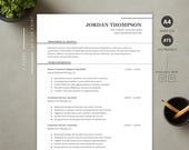 2 Page ATS Friendly Resume Template Word & Google Docs | Modern Professional CV | Editable Resume Download for Any Job