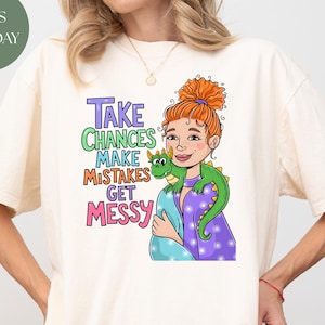 Camiseta &quot;Arriba, comete errores, ensuciate&quot;, camiseta &quot;Miss Frizzle&quot;, camiseta &quot;De vuelta a la escuela&quot;, camiseta &quot;Autobús mágico&quot;, camiseta &quot;Maestra&quot;, camiseta &quot;Ensuciate&quot;