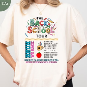 The Back To School Tour Shirt, ABCD Teacher Shirt, Teacher Tour Tee, Back To School Tour Tee, First Day Of School, First Day Of School Shirt