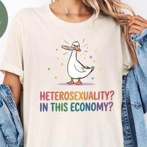 Heterosexuality In This Economy Shirt, Pride Shirt, LGBTQ Shirt, Lesbian Shirt, Pride Peace Shirt, Gay Shirt, Proud Mom Shirt, Pride Gift