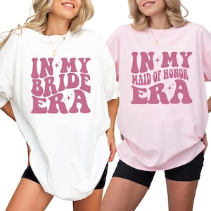 In My Bride Era Shirt, Bridesmaid T shirt, Maid of Honor Shirt, Bridesmaid Proposal Gift, Comfort Colors® Bride Shirt, Bachelorette Shirts