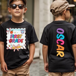 Back To School Tshirt, Personalized Kindergarten Shirt, Boys Kindergarten Shirt, Kids First Day Of School Outfit, Toddler Shirt For Kids Boy