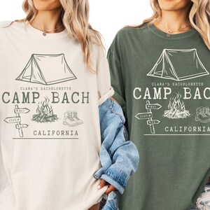 Custom Bachelorette Party Comfort Colors Shirts, Custom Name Location Bachelorette Party Shirts, Camp Bachelorette, Bridesmaid Party Shirt