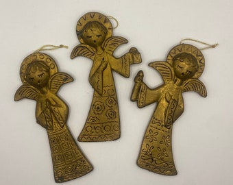 Vintage Trio Singing Angel Ornaments, Masco, Hong Kong