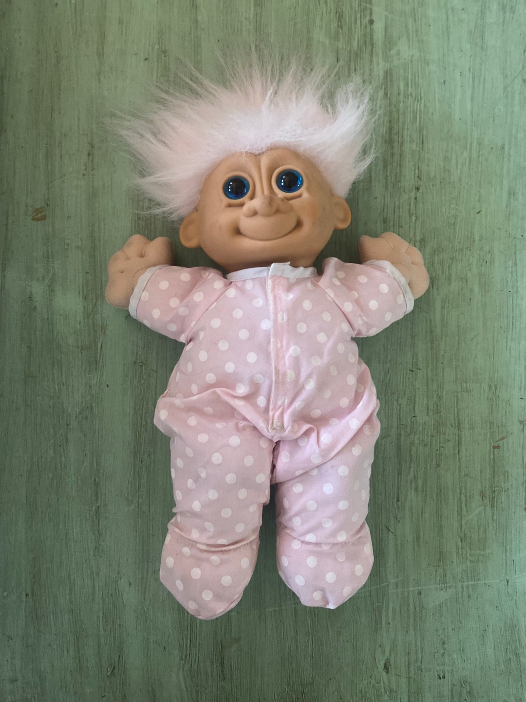 Vintage Russ Sleepy Time Troll Doll Pink Pajamas - Etsy