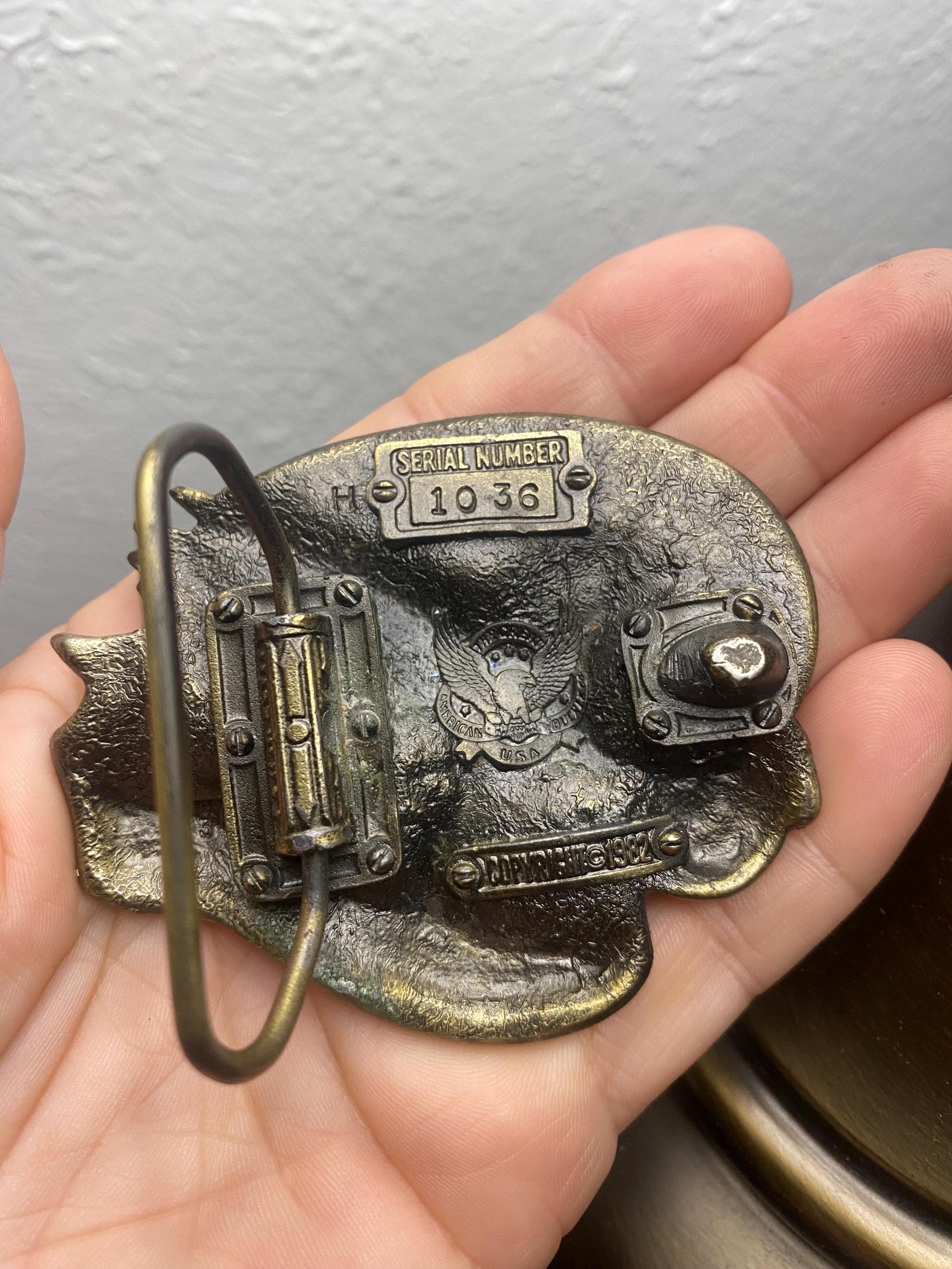 ハーレーダビットソン バックル Made in U.S.A ©1982 Harley Davidson 