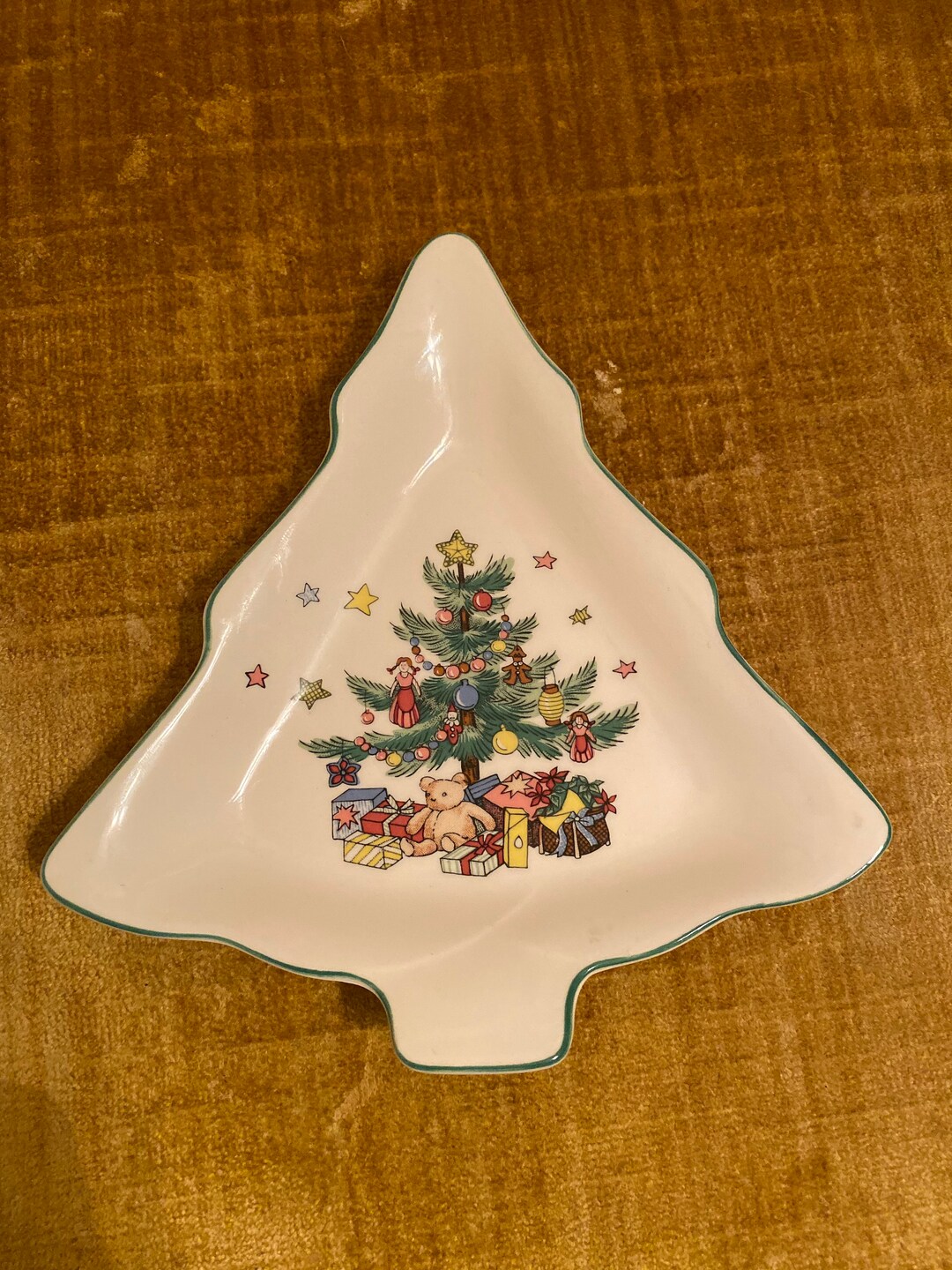 Vintage Nikko Christmas Tree Candy Nut Dish, Japan Etsy