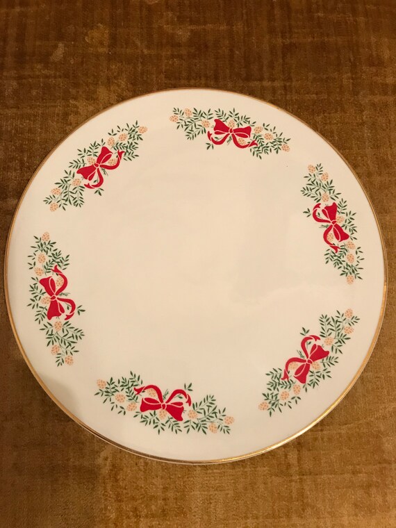 Vintage Tudor Rose Bone China Festive Season Serving Etsy