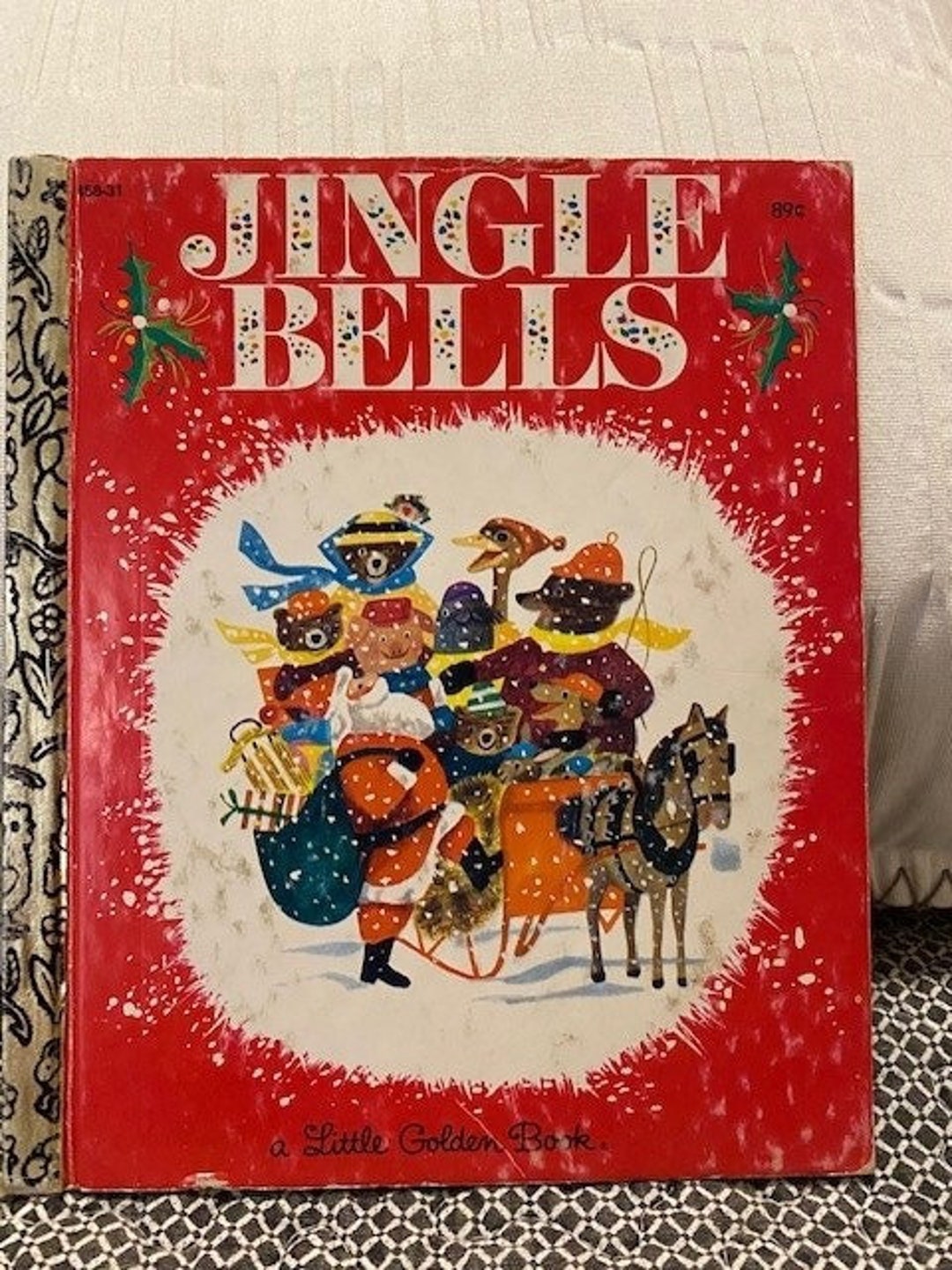 Vintage Jingle Bells Little Golden Book, 1964 Etsy